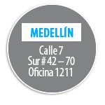 Medelln    Calle 7 Sur # 42  70 Oficina 1211