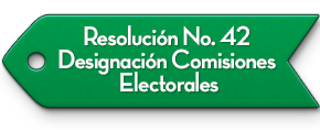 Resolucin No. 42 Designacin Comisiones Electorales