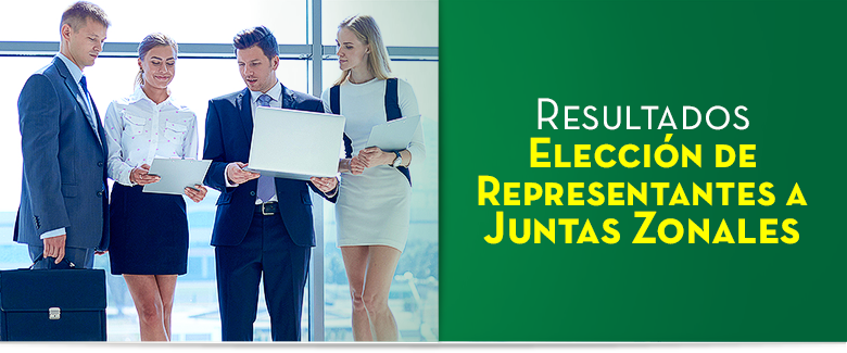 Resultados  Elecci�n de Representantes a Juntas Zonales 