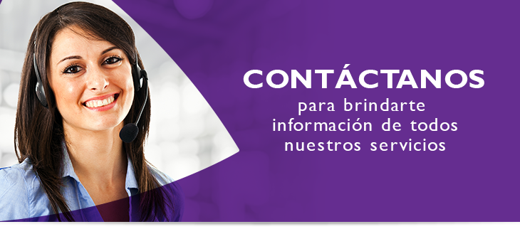 Contctanos para brindarte informacin de todos nuestros servicios