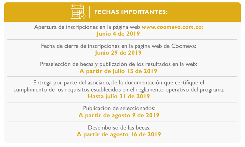 Fechas Importantes